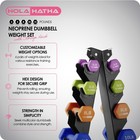 Holahatha 3  5  8  10  12   15 Pound Neoprene Hex Dumbbell Weight   Storage Rack