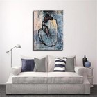 Blue Nude By Pablo Picasso Canvas Wall Art     Abstract Figure Poster Decor