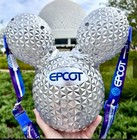 Disney 2025 Epcot Spaceship Earth Mickey Balloon Light-up Popcorn Bucket In Hand