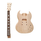 Diy Electric Guitar Kit right Handed With Mahogany Body Rosewood Fingerboard