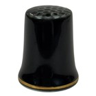 Johnny Cash Souvenir Vintage Collectible Thimble - Black W  White Signature