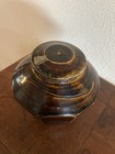 Korean Joseon Dynasty Brown Glazed Honey Jar 10 Sided With A Lid Vintage