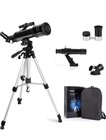 Astronomical 400 70 Fmc Refractor Telescope W  Tripod   Finder Compass Brand New