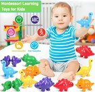 Numbers Matching Game 10 Pcs 123 Counting Dinosaur Toy Montessori Learning Toys 