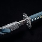 Handmade Katana 1095 Steel Razor Sharp Full Tang Green Saya W  Stand