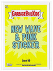 2017 Gpk Garbage Pail Kids Battle Of The Bands Stung Sting 5a New Wave Punk Botb