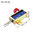 30 X 27 X 10mm Electromagnetic Solenoid Lock Dc 12v 2a 5mm Electric Door Lock