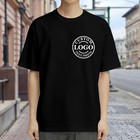Custom T-shirt Personalized Photo Text Logo Print Front   Back Cotton Tee