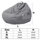 Fluffy Bean Bag Chair Cover     Large Soft Lounge Sofa Pouf   