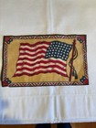 Vintage 48 Star United States Flag Fabric Cloth Felt Flannel Cigar Tobacco