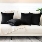 Set Of 4 Decorative Throw Pillow Covers Soft Velvet Solid Square Pillow Cases   