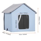 Indoor outdoor Electric Heated Pad Cat Bed House Warm Waterproof Kitty Shelter