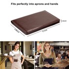 Ecovision Server Book For Waitress  Leather Waiter 8 3 X 4 3 Inches  Brown