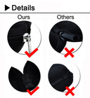 2 Pack Sunglasses Hard Case Eye Glasses Balck Clam Shell Protect New