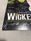 Wicked The Musical Official Broadway Poster Autographed Signed  rare 