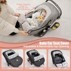 Acrabros Car Seat Cover Baby Winter Infant Carseat Canopy For Boy Girl Newbor   