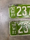 Michigan 1923 License Plate Pair  Original Paint