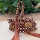 Naturally 99-bead Ironwood Stigi Tasbih - 8mm Islamic Prayer Beads With Tassels