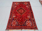 Vintage Caucasian Lesghi Rug   Persian Style Handmade Wool Carpet 5 0 X 7 8 Ft