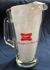 Miller High Life Beer Pitcher  Heavy Glass  Vtg 70s 80s