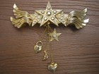 Vintage Kirks Folly Wings Stars Hearts Locket Moon Large Hair Barrette  Signed