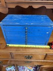 Antique Wood Letterpress Cabinet With Assorted Letter And Number Stamps