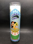 Dia De Muertos Target Glass Candle Male Female Jar Skeleton Dia Pacheco Set 2  B