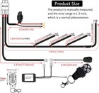 Led Light Bar Remote Control Wiring Harness Kit4 Leads Dc12v On-off Switch Power