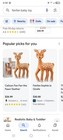 Fanfan The Fawn Natural Rubber Teething Toy Handcrafted Unique Baby Gift