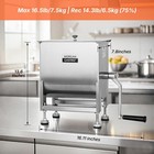 Commercial Manual Meat Mixer  18-lb Stainless Steel Sausage   Burger Mixer Wi   