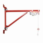 660lb Wall Mount Jib Crane - Heavy Duty Steel Construction  180   Rotation  47   