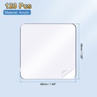 Clear Double Sided Adhesive Pads  1 89   X 1 89   Pre-cut Square Tape  120 Pcs