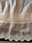 Vintage Antique White Cotton Girl   s Slip Petticoat Xx831