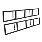 2 Organizer Cd Wall Mount Rack Dvd Holder Media Storage Case Horizontal vertical