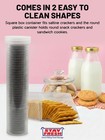 Set Of 2 Cracker Container Round   Square Round Size Saltine Cookie Storage Air