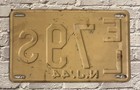 1944 New Jersey Heavy Steel License Plate El 79s