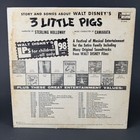 Disneyland Three Little Pigs Vinyl Lp Kids 12  Black St-1910 - Good