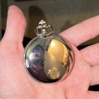 Harley-davidson Motorcycle Pocket Watch Red Flames Design Collectible