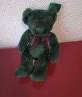 Vintage Spearmint   Russ Berrie Green Teddy Bear 11  Plush Toy- Retired  b46 
