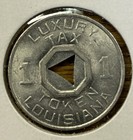 Louisiana Vintage Die Cut 1 Mill Luxury Tax Token - Free Shipping