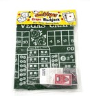 Las Vegas Craps Blackjack Felt Gaming Set Dice Cards Sealed 1995