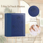 Photo Album 5x7 Clear Pages Pockets Leather Cover Slip Slide In Photo Album Book