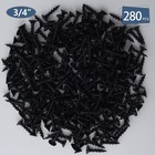280pcs  6    3 4 Inch High Hardness Drywall Screws  Black  Coarse Thread  Phil   