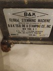 B k Floral Stemming Machine Model H Flower Pick Crimping Tool Florist Cast Iron