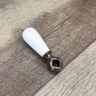 Vintage Faucet Lever Handle White Porcelain Pedestal Handle