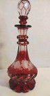 Rare Vintage Antique Victorian Glass Perfume Bottle And Stopper  1860