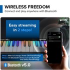 Pianoprodigy 24 Light-up Key Learning Keyboard     Bluetooth Midi Piano For Beg   