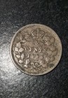 1896 Canada 5c Five Cents Silver Coin Half Dime Km 2 