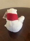 Coca-cola Polar Bear Wearing Scarf 4  Plush Toy Coke Stuffed Animal