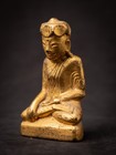 Antique Wooden Burmese Buddha Statue From Burma  myanmar   19th Century